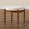 Baxton Studio Iliana Japandi Cream Boucle Fabric and Walnut Brown Finished Rubberwood Ottoman Footstool 228-12964-ZORO - alternate 5